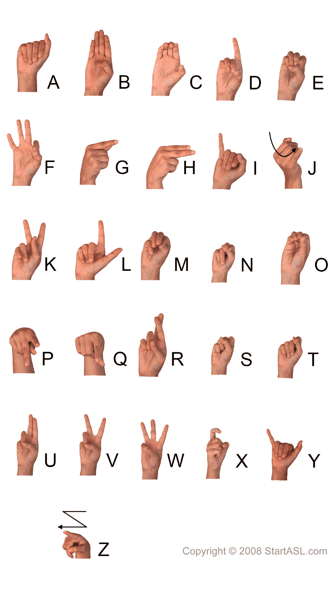 Sign Language Alphabet 6 Free Downloads To Learn It Fast Start ASL